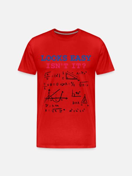 Grappige wiskundige gezegden, natuurkunde en wiskundige formules - Mannen premium biologisch T-shirt - 
