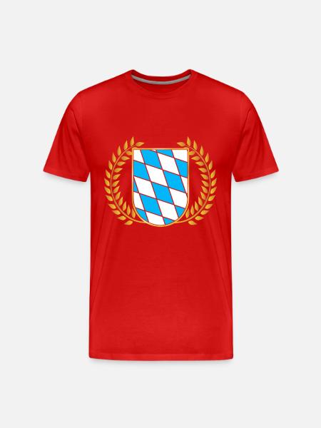 Free State of Bavaria Bavarian - Men's Premium Organic T-Shirt - red