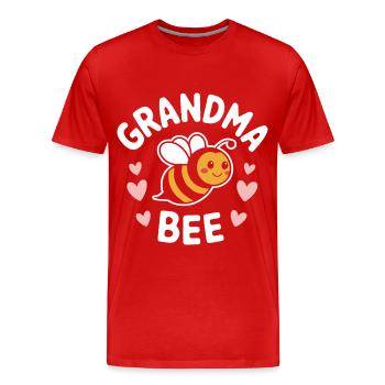 abeille abeille apicultrice abeille abeille - T-shirt bio Premium Homme - rouge - Devant - Damien (186cm)
