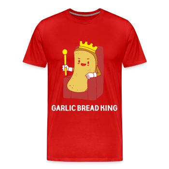 Knoblauch Brot - Männer Premium Bio T-Shirt - Rot - Vorne - Damien (186cm)