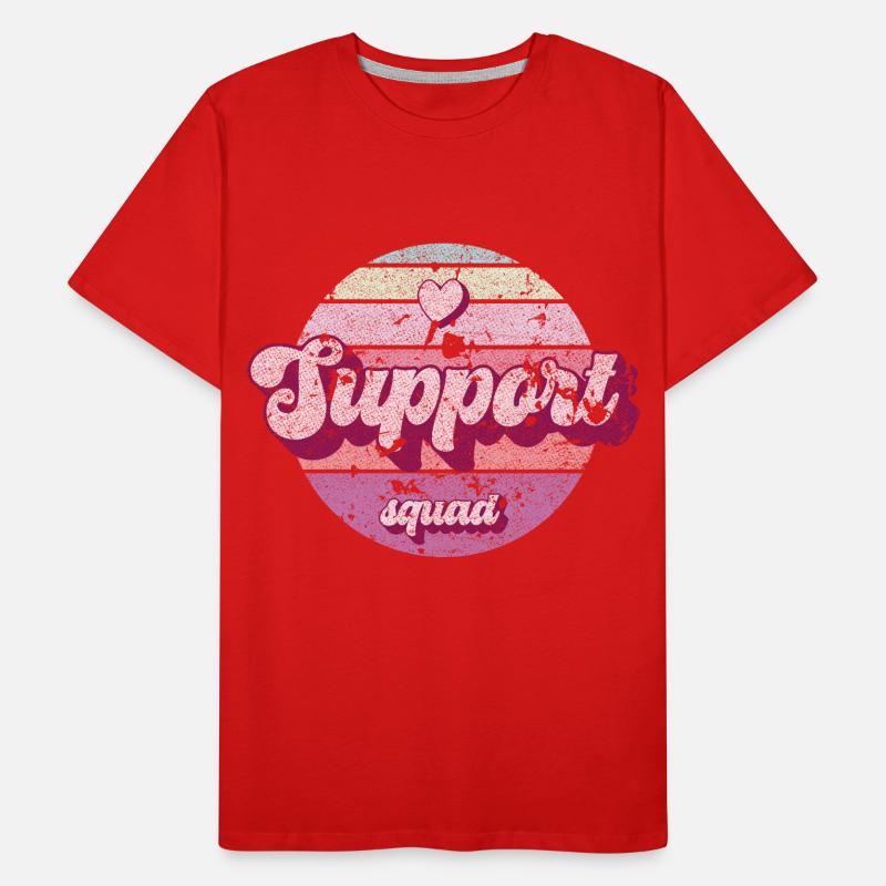 Support squad. Men's Premium Organic T-Shirt