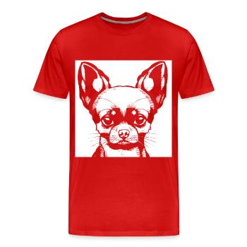 Gut gelaunter Misanthrop Introvetierte lustiges S - Men's Premium Organic T-Shirt - red - Front - Damien (186cm)