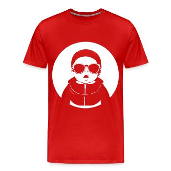 Lustiges Kleinkind mit Sonnenbrille Cooles Baby - Männer Premium Bio T-Shirt - Rot - Vorne - Damien (186cm)