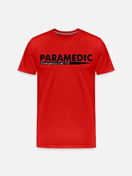 Paramedic Emergency Call 112 - Men's Premium Organic T-Shirt - red