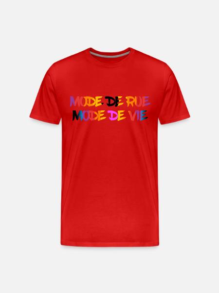 mode de rue - T-shirt bio Premium Homme - rouge