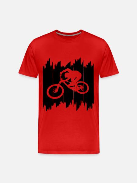 Biken - Männer Premium Bio T-Shirt - Rot