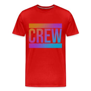 Équipage - T-shirt bio Premium Homme - rouge - Devant - Damien (186cm)