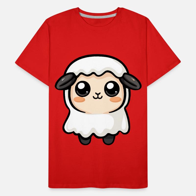 Sheep Halloween Comic Ghost Men's Premium Organic T-Shirt
