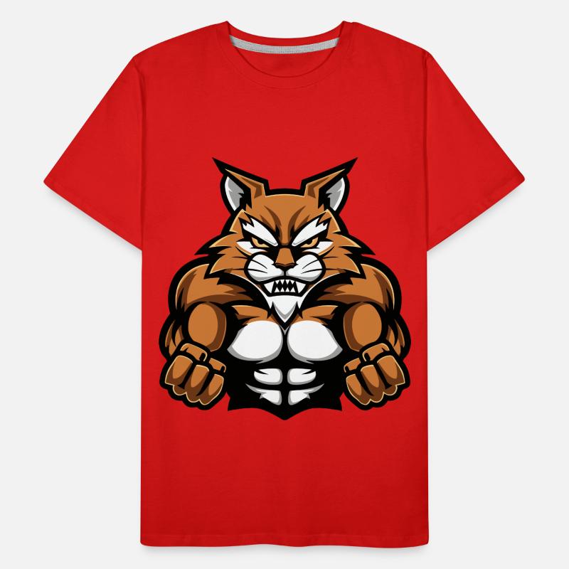 Entraînement des muscles du chat T-shirt bio Premium Homme