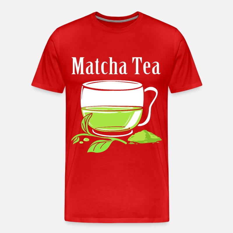 Matcha Tee - Männer Premium Bio T-Shirt - Rot
