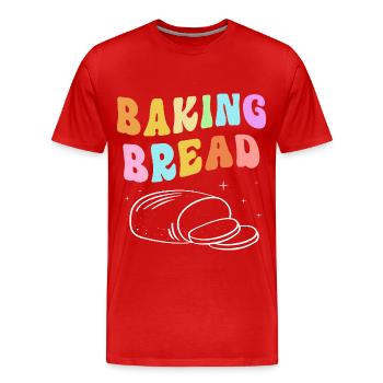 Baker Baker Baking - Men's Premium Organic T-Shirt - red - Front - Damien (186cm)