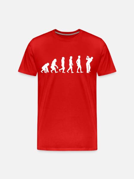 Evolution Golf - T-shirt bio Premium Homme - rouge