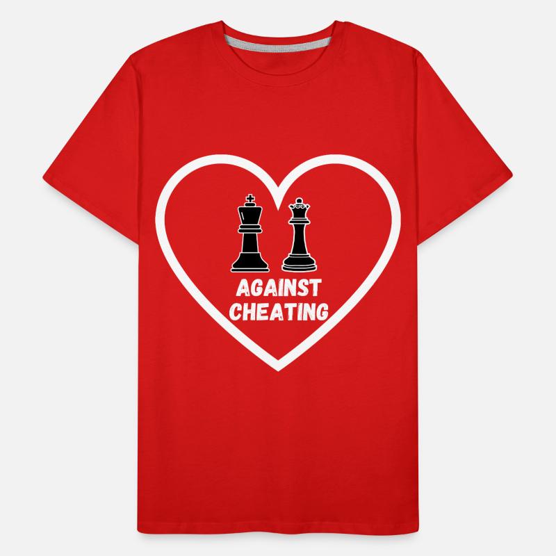 Schach Trend Chess Cheating Cheat Queens Gambit Men's Premium Organic T-Shirt