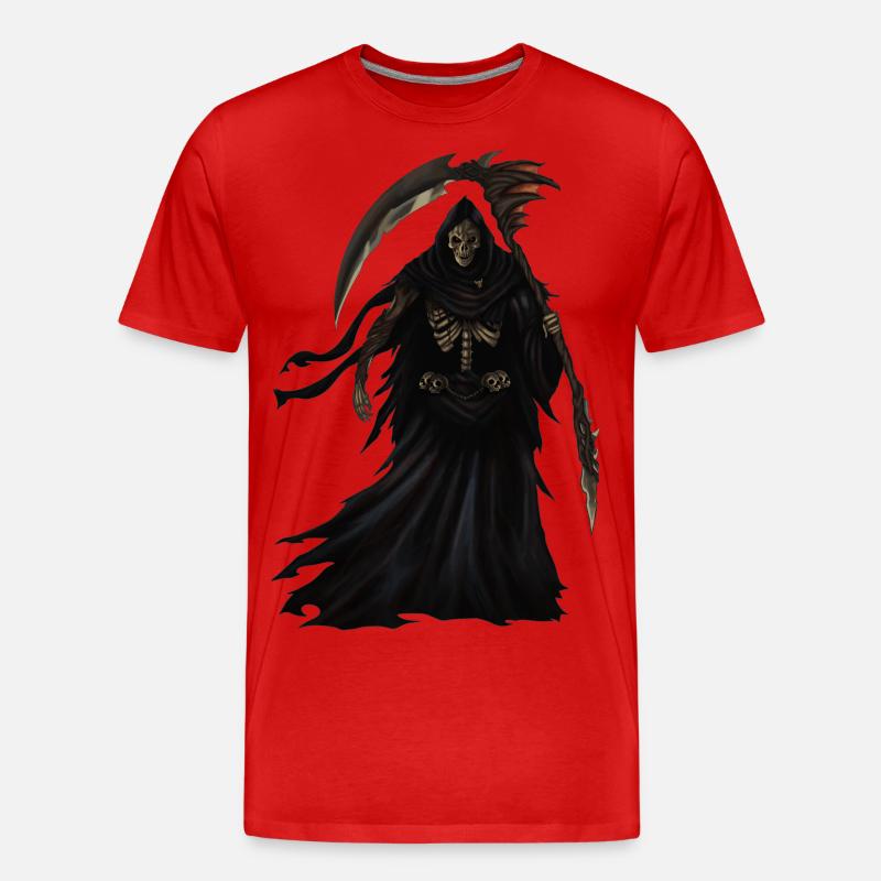 Sensenmann 2 - Männer Premium Bio T-Shirt - Rot
