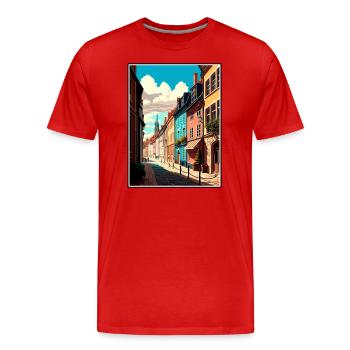 Dijon Frankreich Vintage Reiseposter WPA Souvenir - Männer Premium Bio T-Shirt - Rot - Vorne - Damien (186cm)