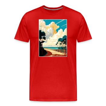 Biscayne Nationalpark Kamelrücken Florida Souvenir - Männer Premium Bio T-Shirt - Rot - Vorne - Damien (186cm)