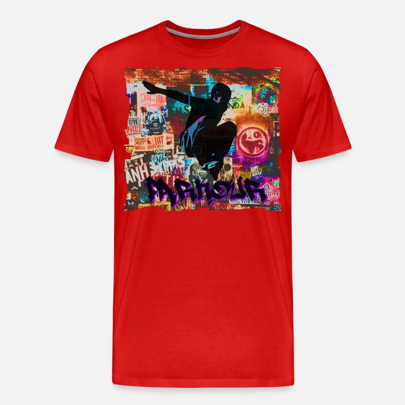 Parkour - Männer Premium Bio T-Shirt - Rot