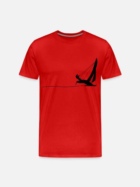 Hobie Cat Sailing - Männer Premium Bio T-Shirt - Rot
