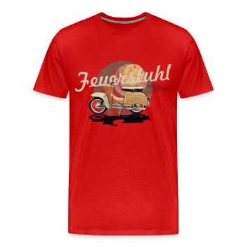 feuerstuhl schwalbe simson suhl - Männer Premium Bio T-Shirt - Rot - Vorne - Damien (186cm)