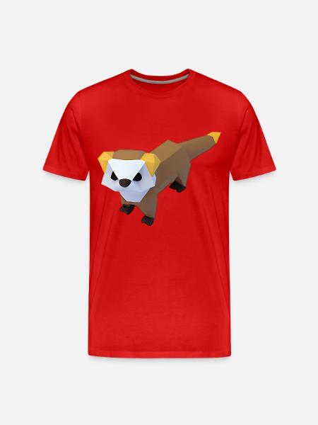 Polygon ferrets - Men's Premium Organic T-Shirt - red