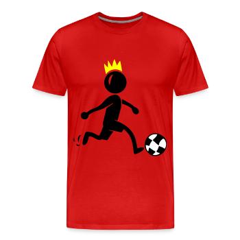 Soccer Soccer Players - Men's Premium Organic T-Shirt - red - Front - Damien (186cm)