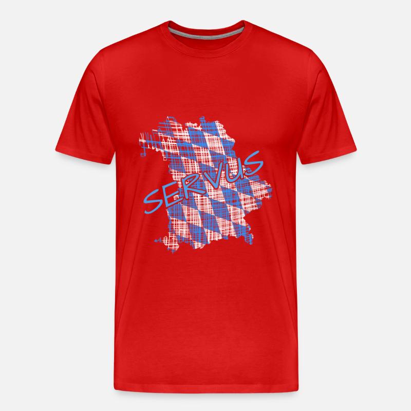 Bayern - Männer Premium Bio T-Shirt - Rot