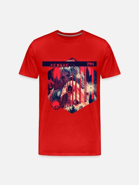 Monster #120 Regrets - Men's Premium Organic T-Shirt - red