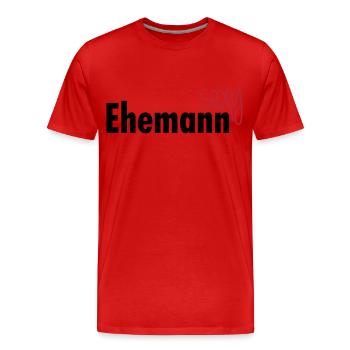 Sexy Ehemann - Männer Premium Bio T-Shirt - Rot - Vorne - Damien (186cm)