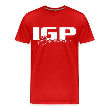 IGP BOXER Wilsigns Dog Sport Dogs Dog Gifts - Men's Premium Organic T-Shirt - red - Front - Damien (186cm)