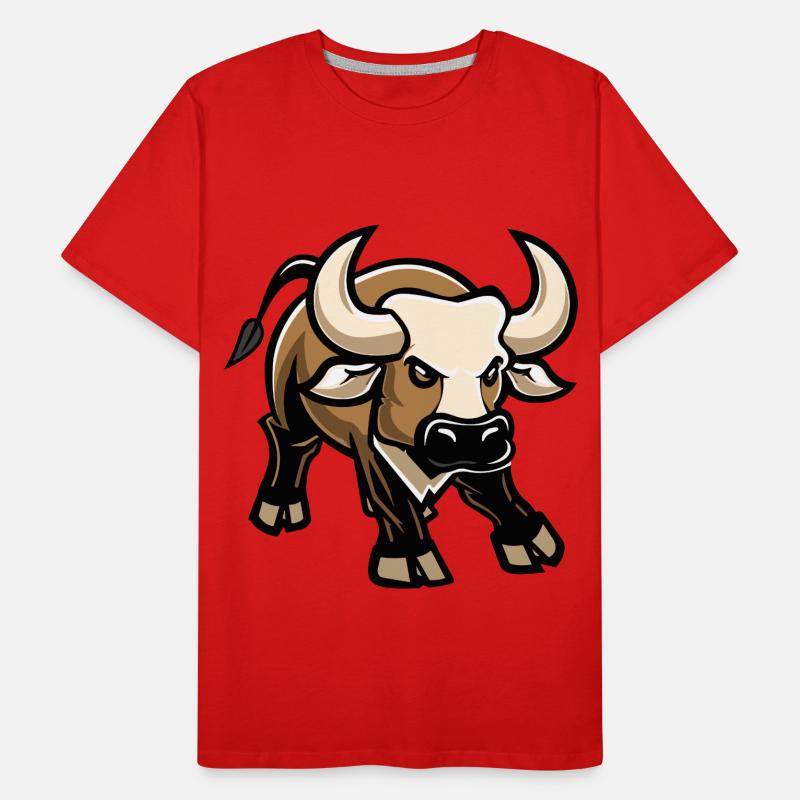 Stier Comic Männer Premium Bio T-Shirt