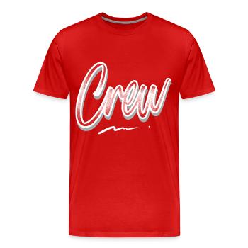 Équipage - T-shirt bio Premium Homme - rouge - Devant - Damien (186cm)