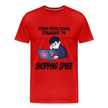 Black Friday Shopping Spree - Men's Premium Organic T-Shirt - red - Front - Damien (186cm)