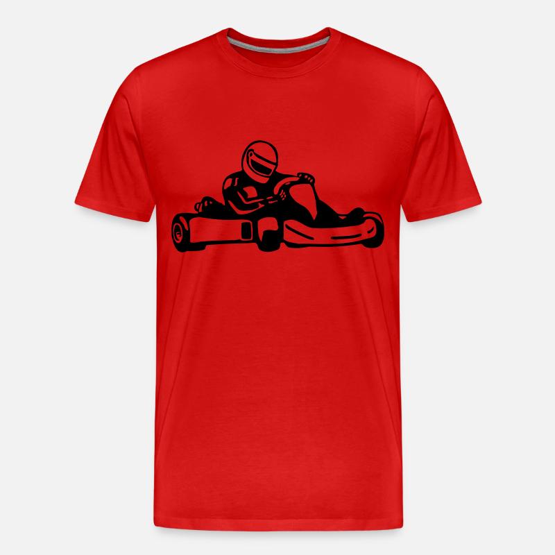 Go-Kart - Männer Premium Bio T-Shirt - Rot
