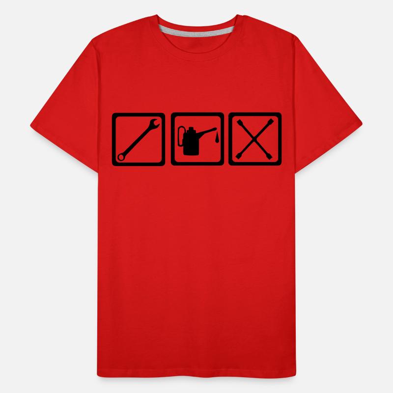 Mechanic - Car - Motor Men's Premium Organic T-Shirt