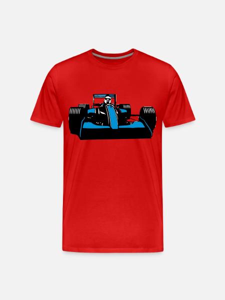 Race Car Racing cool - Men's Premium Organic T-Shirt - red