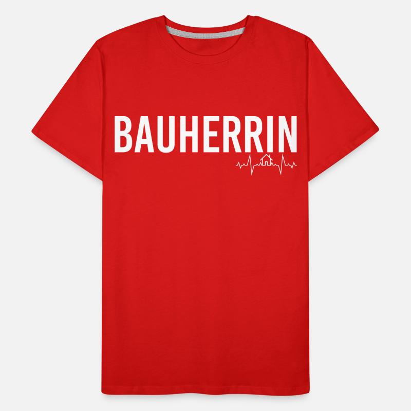 Bauherrin Männer Premium Bio T-Shirt
