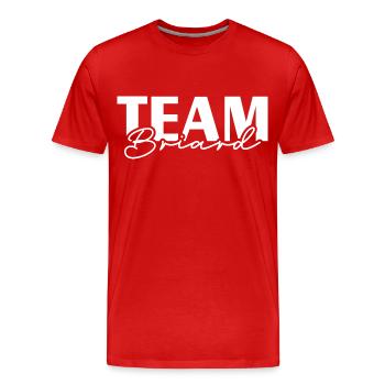 TEAM Briard Wilsigns Dogs IGP Dog Sports - Men's Premium Organic T-Shirt - red - Front - Damien (186cm)