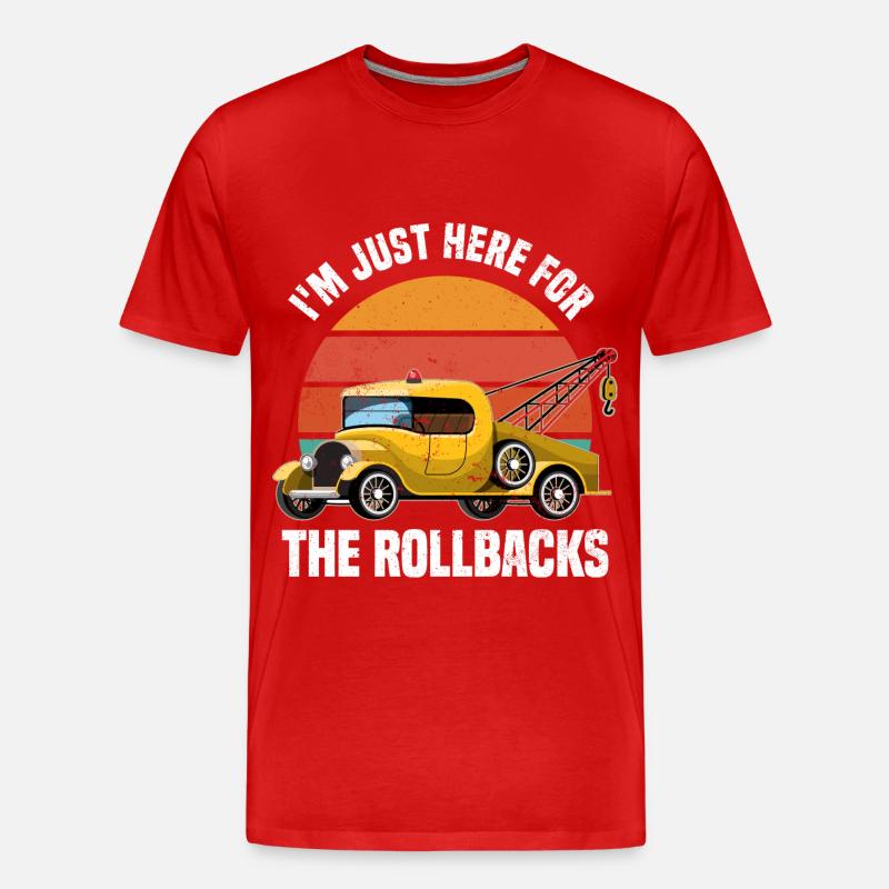 Abschleppwagen | Abschlepper Auto Panne Geschenke - Männer Premium Bio T-Shirt - Rot