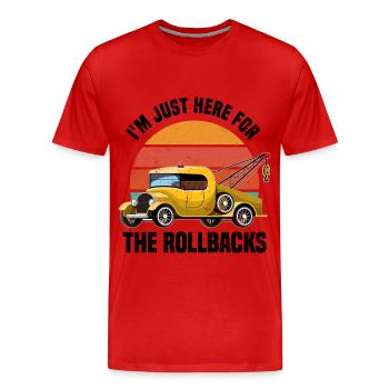 Abschleppwagen | Abschlepper Auto Panne Geschenke - Männer Premium Bio T-Shirt - Rot - Vorne - Damien (186cm)