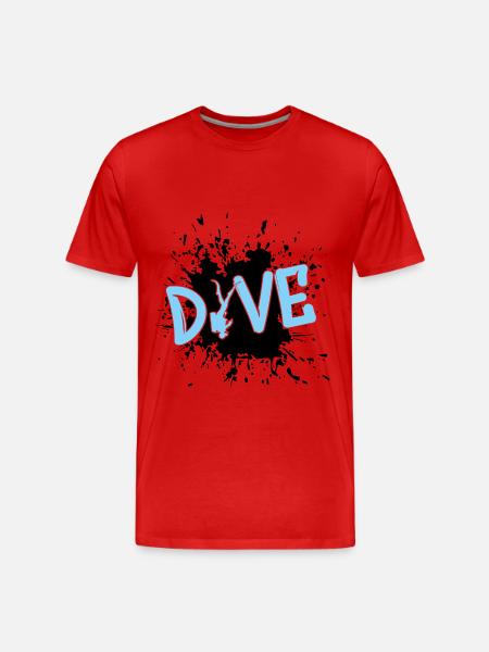tauchen diving dive - Männer Premium Bio T-Shirt - Rot