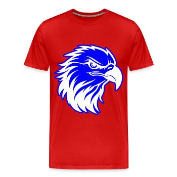 Eagle Head - Men's Premium Organic T-Shirt - red - Front - Damien (186cm)