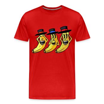 Banane lustig witzig spaßig Bananen Obst Frucht - Männer Premium Bio T-Shirt - Rot - Vorne - Damien (186cm)