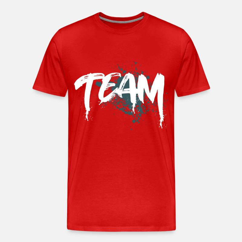 Team - Männer Premium Bio T-Shirt - Rot