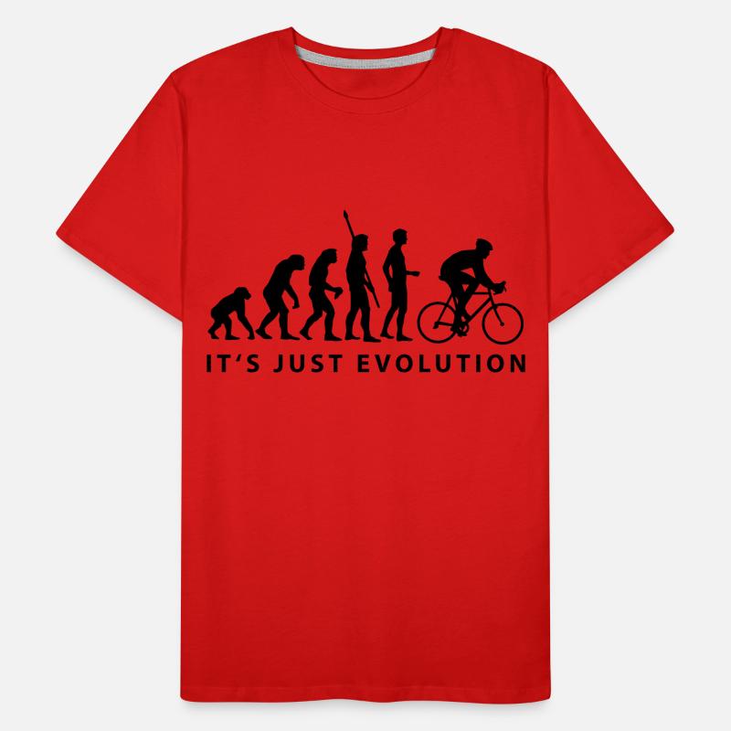 evolution_radfahrer_b Männer Premium Bio T-Shirt