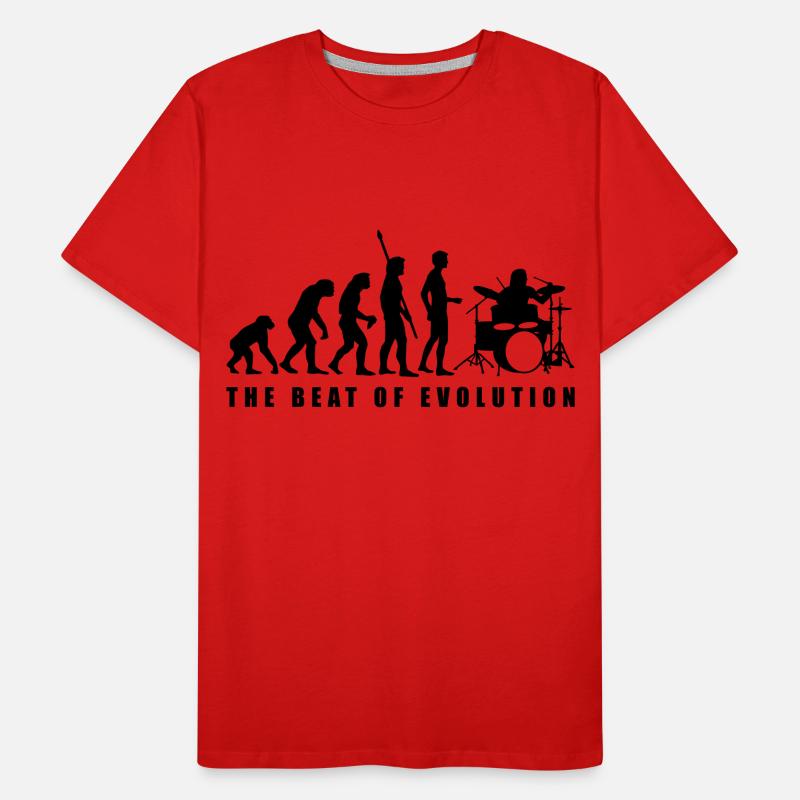 evolution_drummer_c_1c T-shirt bio Premium Homme
