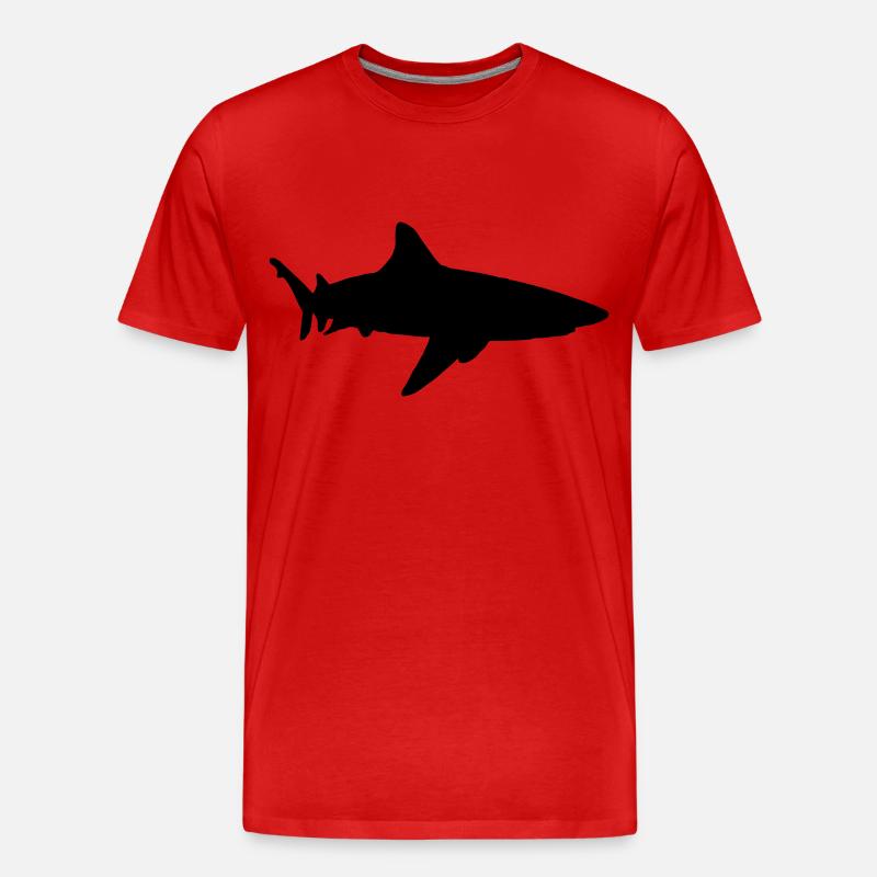 shark animal - Männer Premium Bio T-Shirt - Rot