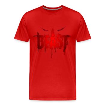 Beast & Bastard Gothic Pair Tenue - T-shirt bio Premium Homme - rouge - Devant - Damien (186cm)