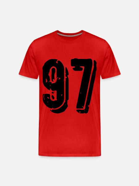 97 Number jersey - Men's Premium Organic T-Shirt - red