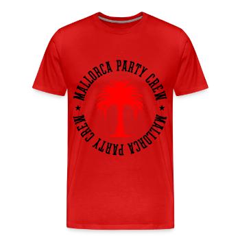 Mallorca Party Crew - T-shirt bio Premium Homme - rouge - Devant - Damien (186cm)