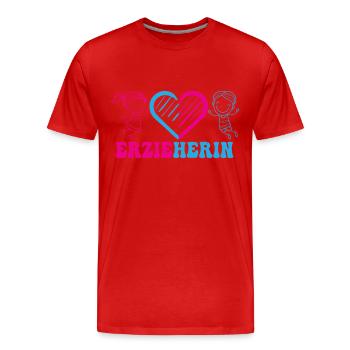 Maternelle Maternelle Profession Enseignant de maternelle - T-shirt bio Premium Homme - rouge - Devant - Damien (186cm)